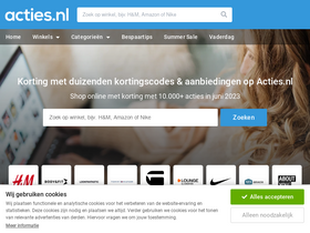 acties.nl-screenshot-desktop