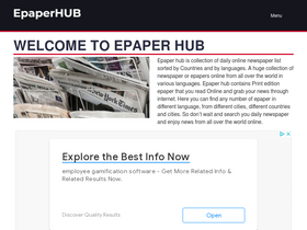 epaper-hub.com-screenshot-desktop