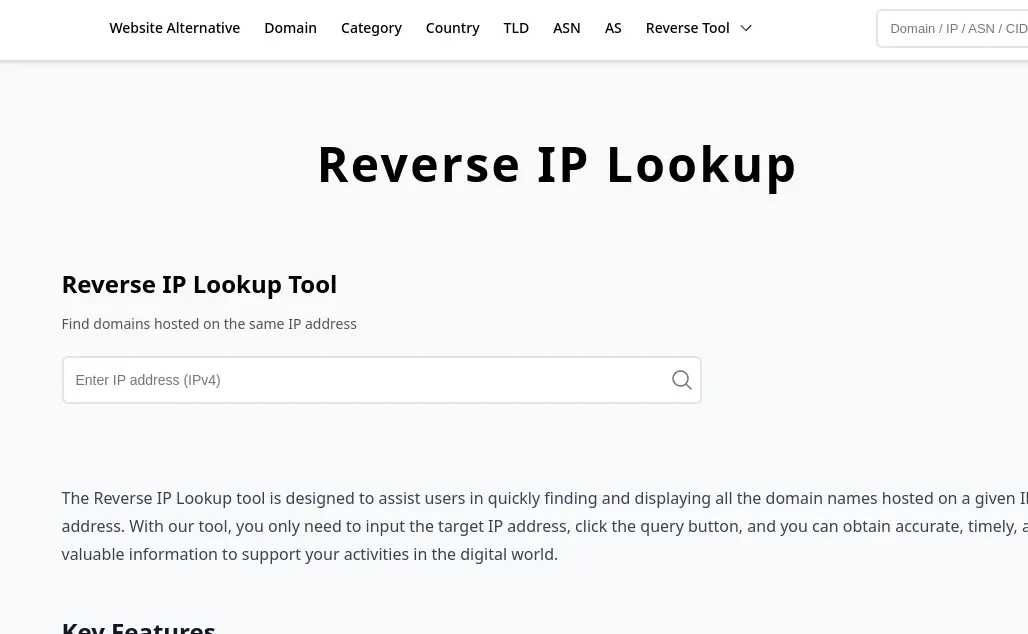 infosev-reverse-ip-lookup